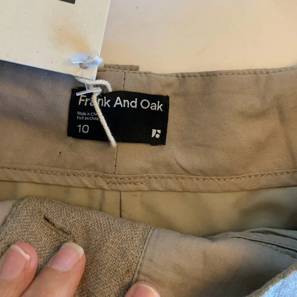 Frank and Oak The Amelia Balloon Fit Pant in Tan Size 10 Coastal,Linen  Casual - Picture 7 of 16